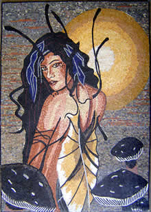 FG15 Butterfly Woman Mosaic