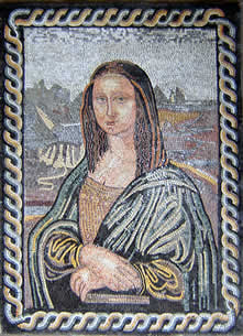 FG16 Monalisa reproduction Mosaic art Mosaic