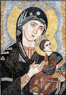 FG291 Mary and Jesus Icon Mosaic
