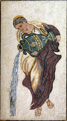 FG347 Woman pourring water Mosaic