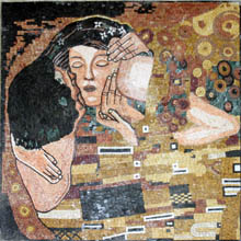 FG394 Gustav Klimt The Kiss  Mosaic