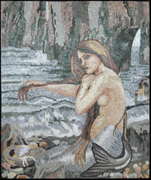 FG72 Mermaid Mosaic Art  Mosaic