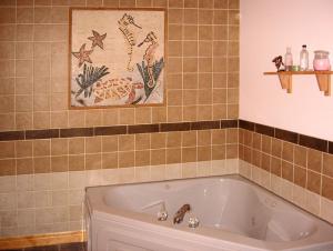 Seahorse Mosaic Over the Tub