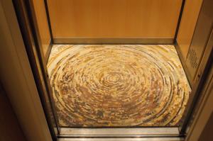 Marble Mosaic Elevator Floor Spiral Modern
