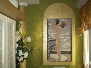 Nude Lady Bathing Mosaic