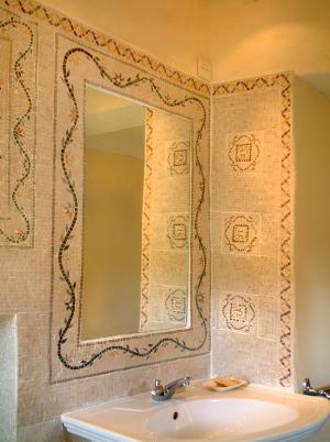 Bathroom Mosaic Mirror Frame Inlay