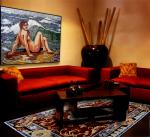 Living Room Wall & Floor Mosaic Art