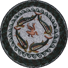 AN1153<BR>Oriental Dolphins with Bird