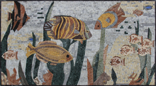 AN525 Colorful ocean life mosaic