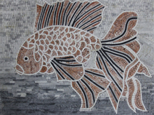 AN642 Beautiful red fish mosaic
