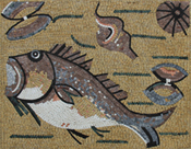 AN80 Golden ocean life mosaic