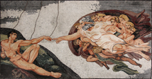 FG1022<BR>The Creation of Adam Mosaic