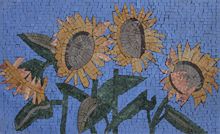 FL923<BR>Sunflowers in Four
