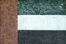 GEO383<BR>United Arab Emirates Flag Mosaic