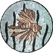 MD63 Fish marble mosaic