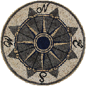 MD814 nautical art medallion mosaic