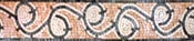 BD250 decorative salmon pink mosaic border