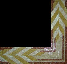 BD258 striped border mosaic