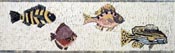 BD274 Fish parade marble mosaic
