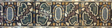 BD280 artistic decorative mosaic border