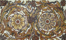 BD296 Golden floral stone art