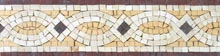 BD333 Cream yellow and white elegant design mosaic