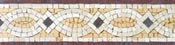 BD333 Cream yellow and white elegant design mosaic