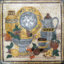 GEO453 ktichen art square mosaic