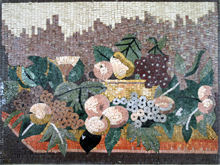 GEO495 big fruit and flower arrangement mosaic