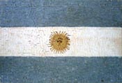 GEO655 Argentina Flag mosaic reproduction