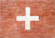 GEO759 Switzerland Flag mosaic reproduction