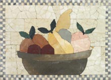 GEO1346 simple fruit bowl kitchen mosaic
