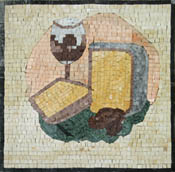 GEO1433 cheese and wine minimrl kitchen art