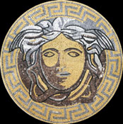 MD115 Gold versace medallion mosaic