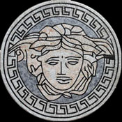 MD159 Versace light blue marble mosaic