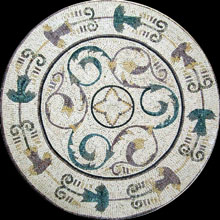 MD169 Light colors beautiful mosaic art