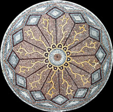 MD174 Beautiful blue azur mosaic art