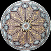 MD174 Beautiful blue azur mosaic art