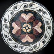 MD2 Pink and burgundy lotus Mosaic