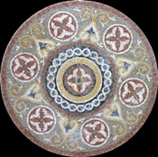 MD200 Marble medallion mosaic
