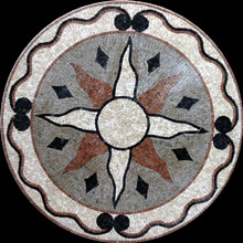 MD203 Sun mosaic stone art