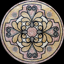 MD210 pastel floral design mosaic