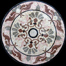 MD211 beautiful floral mosaic art