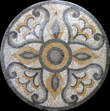 MD220 artistic marble mosaic medallion