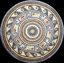 MD235 Earth colors key & wave mosaic