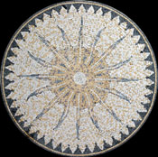 MD237 light colors sun art mosaic