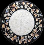 MD24 Flower branches on a mirror Mosaic
