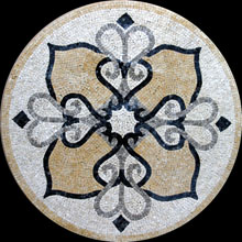 MD242 elegant floral design medallion mosaic