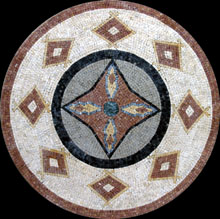 MD243 Dancing lozenges Mosaic