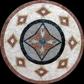 MD243 Dancing lozenges Mosaic